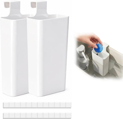 2Pcs Toilet Tank Cleaning Tablet Holder, Toilet Cleaner Tablets Buffer Box Hanging Holder Preventing Dissolved Residue From Polluting Water Tank Caddy Bowl Tablets