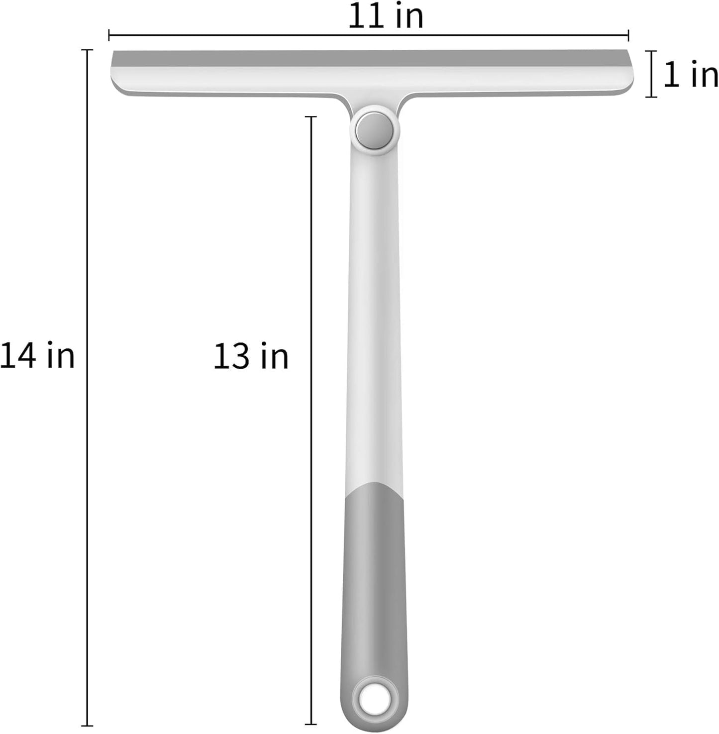 Window Squeegee, 2 Pack Shower Squeegee for Glass Doors Bathroom Mirror Windows Cars and Tile Walls, Silicone Plastic Squiggy Cleaner Tool 12 inch（4 Pack
