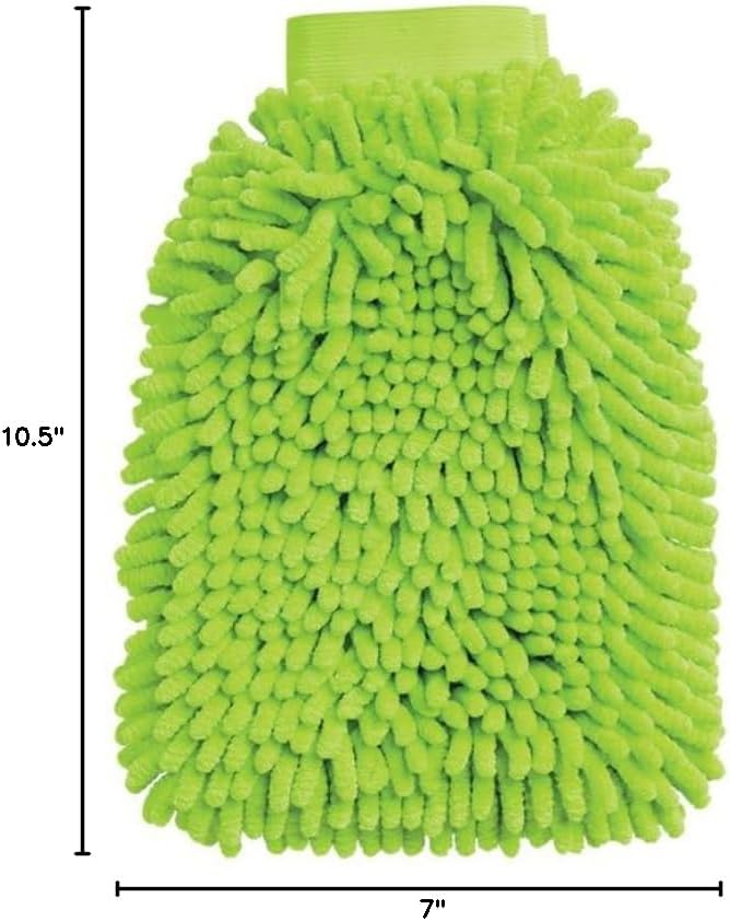 Tribello Libman Microfiber Dusting Mitt – Dual-Sided Dusting Glove with Elastic Cuff, Polishing & Dusting Microfiber Fingers, Reusable & Machine-Washable, 10.5” x 7” – Traps Dust, Dirt & Allergens