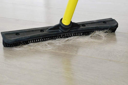 FURemover Pet Hair Removal Rubber Broom, 61" Telescopic Handle