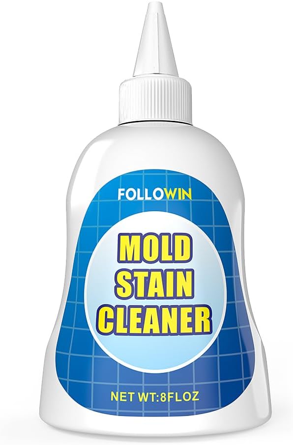 FOLLOWIN Mold and Mildew Remover Gel, Household Stain Cleaner for Washing Machine Seal, Bathroom Grout, Shower Tile, Kitchen Sink, Silicone Caulk - Non-Drip, Deep-Penetrating Formula, 16 oz