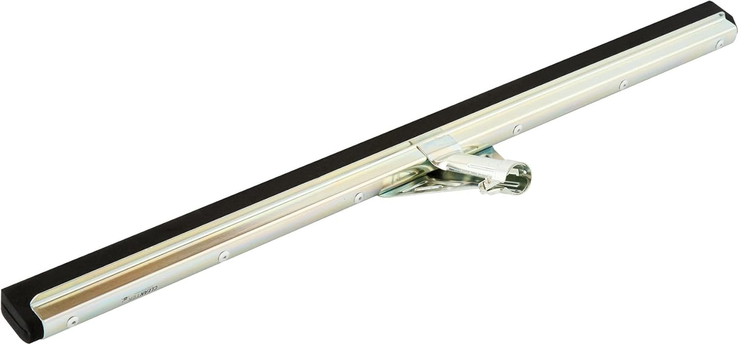 Restaurantware-SQUEEGEE ONLY: Clean Tek Professional 29.92 Inch Floor Squeegee, 1 Broom With Double Rubber Blade - Handle Sold Separately, Heavy-Duty, Steel Wiper For Concrete Floor