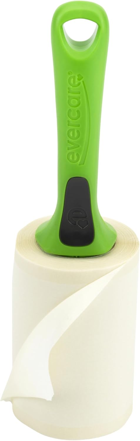Evercare All Purpose Pet Hair Lint Roller, 100 Sheets – Reusable Sticky Roller for Pet Hair, Cat & Dog Hair Remover, Lint Remover, Pet Hair Remover for Furniture, Clothing & Cars