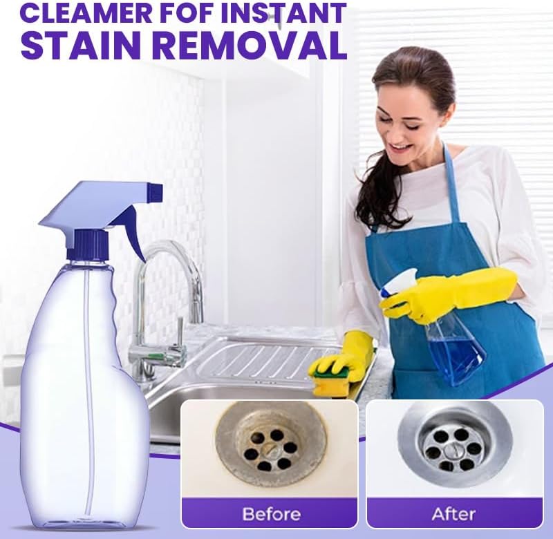 Spray Oven Cleaner & All-Purpose Cleaner, Multi-Surface Cleaning Spray with Concentrated Tablets for Grill, Kitchen, Bathroom, Home (12pcs)