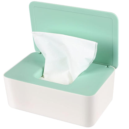 NOVWANG Wipes Dispenser, Large Capacity Baby Wipe Holder(8.3L × 4.9W × 3.9H Inches) Refillable Wipes Container with Sealing Design Baby Wet Wipes Dispenser for Bathroom Home Office Car