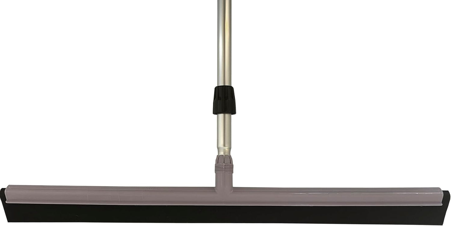 30" Professional Floor Squeegee Kit - Premium Double Foam Blade and Telescopic Aluminum Handle