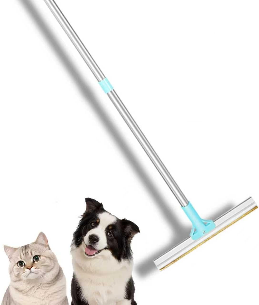 Carpet Rake for Pet Hair Removal 3-Section Dog Hair Remover Broom for Couch, Rug Fluffer for Matted Carpet, Reusable Tool for Furniture, Stairs & Car Interiors