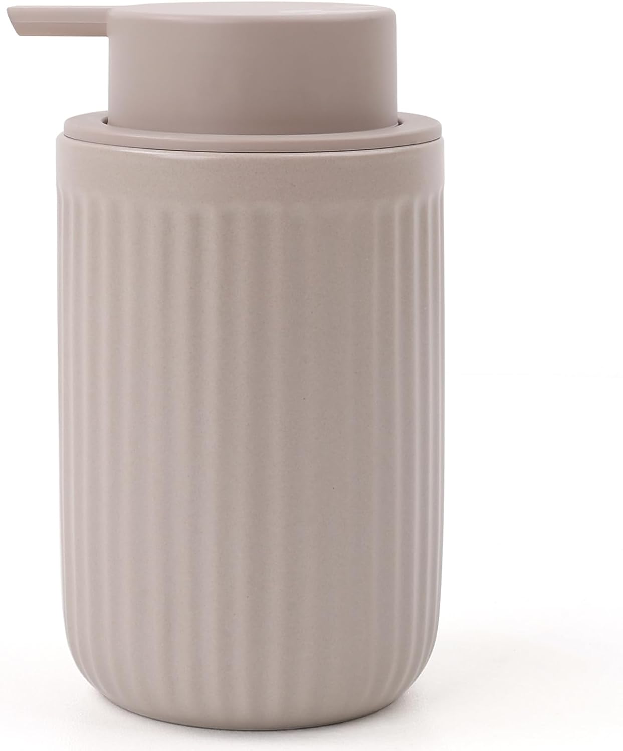 BosilunLife Dish Hand Soap Dispenser - Liquid Pump Soap Dispenser for Bathroom Decro 12oz Ceramic Kitchen Dish Dispenser with Rust-Proof Liquid Pump Modern Refillable Lotion Bottles
