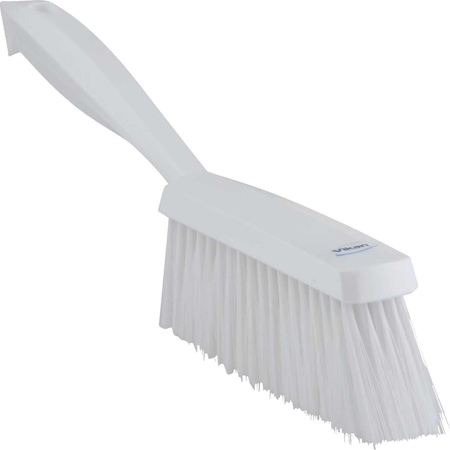 Vikan 45871 Bench Cleaning Brush, Polypropylene/Polyester Soft Bristle Dustpan Brush & Sweeper With Handle, 14-Inch, Pink