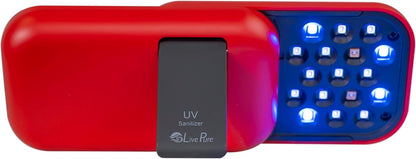 LivePure Handheld UV Light Sanitizer. Portable UV Light for Disinfecting Room, Kitchen, Car, Bathroom, Household Surfaces. Leopard