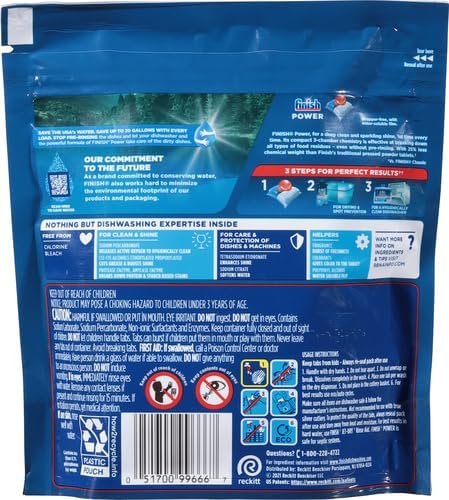 Finish Power - 18ct - Dishwasher Detergent - Powerball - Dishwashing Tablets - Dish Tabs