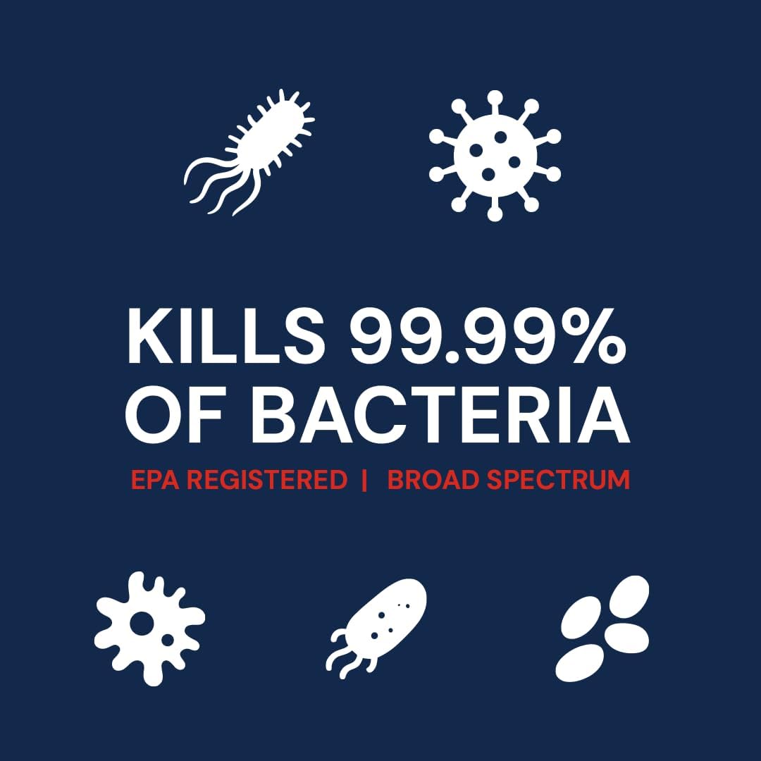 LEXX® RTU Broad Spectrum Disinfectant & Cleaner - EPA Registered, Kills 99.99% of Bacteria - Hospitals, Schools, Offices, Homes - Citric Acid, Safer Choice, Non-Toxic, No Bleach - 32 fl. oz. Spray
