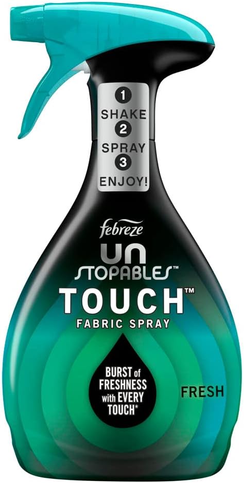 Unstopables Touch Fabric Spray and Odor Fighter, Fresh & Breeze, 16.9 oz, Pack of 2