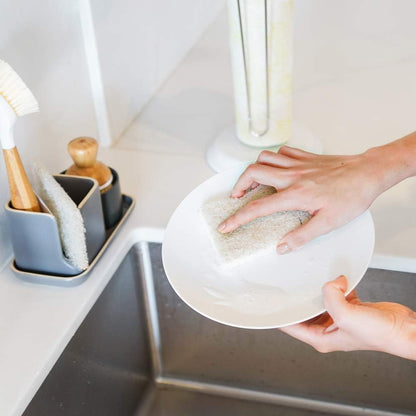 Full Circle Heavy Duty Scour Pads, Pack of 3 – Plant-Based Coconut Shell Scrubbers Made with Recycled Materials, Safe for Nonstick Cookware