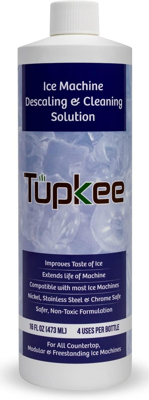 Ice Machine Cleaner Nickel Safe - 16oz, Compatible for Affresh, Whirlpool 4396808, Manitowoc, Kitchenaid, Scotsman Ice Maker Cleaner Descaler - Pack of 4