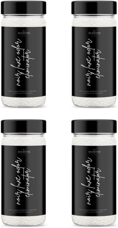 Home Noir Luxe Carpet Deodorizer Powder - Natural Odor Eliminator for Carpet, Upholstery, Pet Urine - Pet-Friendly - Black Plum, Sea Salt & Ozone Scent, Spring Cleaning
