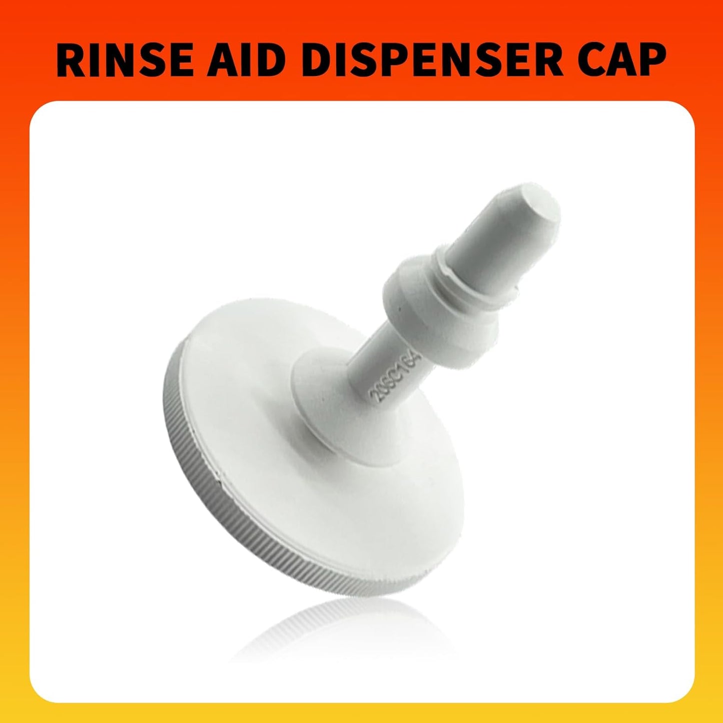 WD12X10284 Dishwasher Rinse Aid Fill Cap for GE Hotpoint JC Penney Kenmore and Montgomery Ward Replace WD12X24238 WD12X409 WD12X10024 1472897, Rinse Aid Dispenser Cap