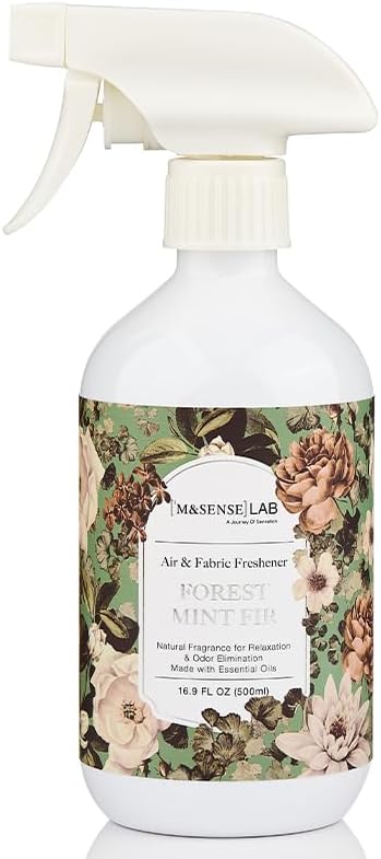 ‌M&SENSE Air & Fabric & Pet Odor Eliminator Spray - 16.9oz Large Size Natural Safe Air Freshener Rose Scented Deodorizer for Home Eliminates Smoke & Musty Smells, Ideal for ‌Dining Room Living Spaces