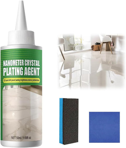 Nano Crystal Coating Agent For Tile & Furniture, Granite Countertop Cleaner and Sealer with Protection, Quartz Marble Stone Polish Cleaner for Permanent Hold & Shine Effect Fast Drying (3PCS)