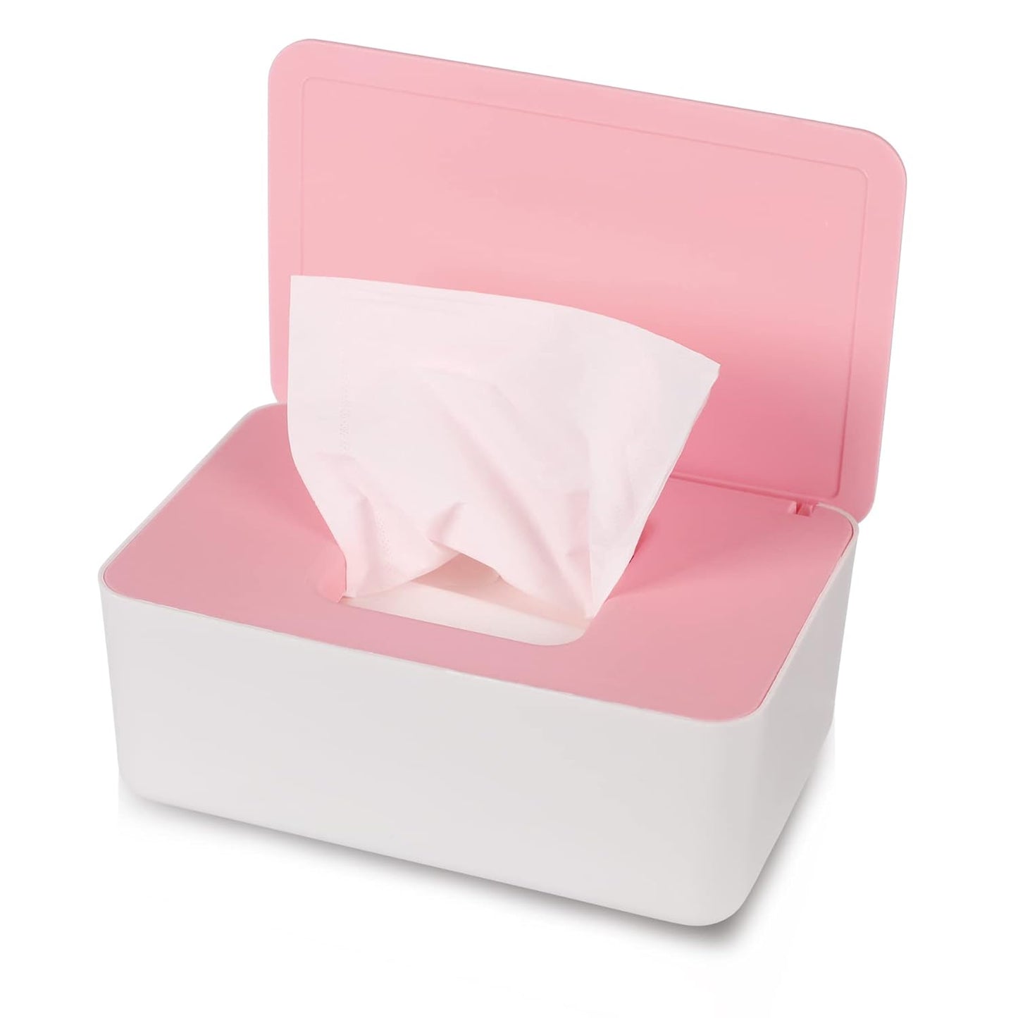 NOVWANG Wipes Dispenser, Large Capacity Baby Wipe Holder(8.3L × 4.9W × 3.9H Inches) Refillable Wipes Container with Sealing Design Baby Wet Wipes Dispenser for Bathroom Home Office Car