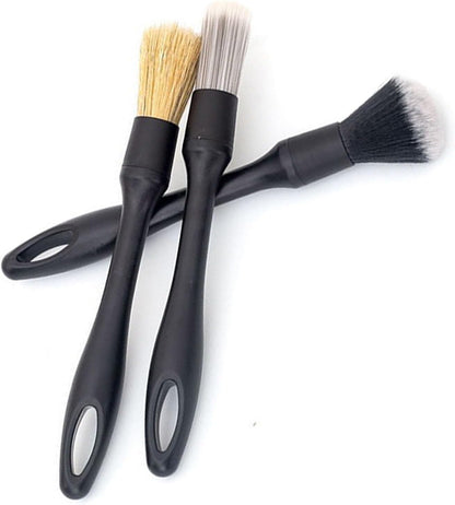4 PCS Car Detailing Brush Set : Cleaning Brushes for Car Interior Exterior – Wheel & Detailing Kit for Vents, Emblems, Leather Seats