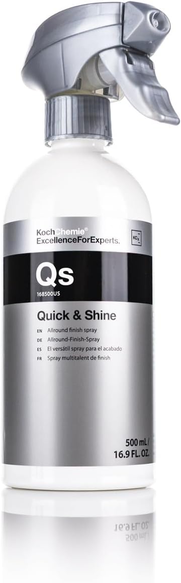 KOCHCHEMIE Quick & Shine Allround Finish Spray - Cleans, Maintains, and Preserves All Smooth and Painted Surfaces; Ideal for Quick Finishing and Showroom Exhibition Use (500 milliliters)