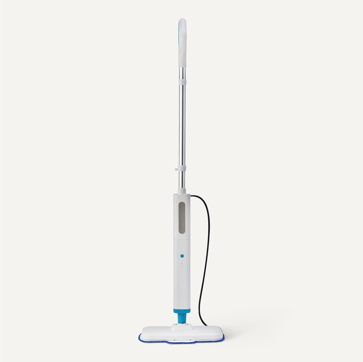 Amazon Basics Steam Mop for All Sealed Hard Floors, Heats Up in 30 Seconds, Chemical-Free Cleaning, 3 Washable Pads, 20-Foot Cord, White