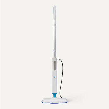 Amazon Basics Steam Mop for All Sealed Hard Floors, Heats Up in 30 Seconds, Chemical-Free Cleaning, 3 Washable Pads, 20-Foot Cord, White
