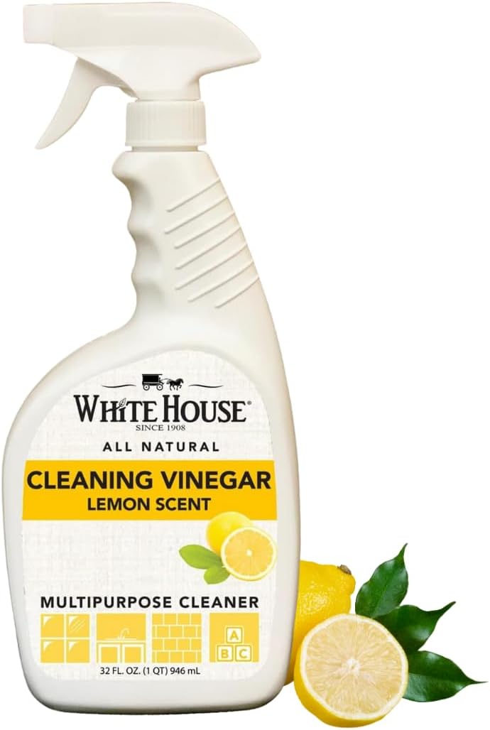 White House All Natural Lemon Cleaning Vinegar Multipurpose Spray, 32 oz (Pack of 1)