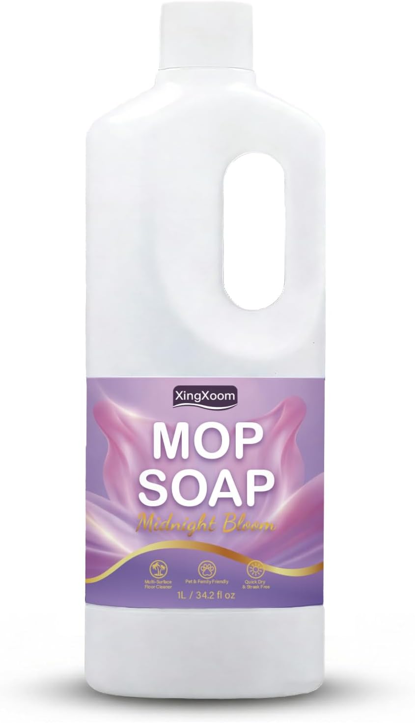 Scented Mop Soap - Premium Floor Cleaner Concentrate for Tile, Wood & Laminate, Streak-Free Low Foam Mopping Solution, Luxury Home Aromatherapy, 1L / 34.2 fl oz (Twilight Mist)