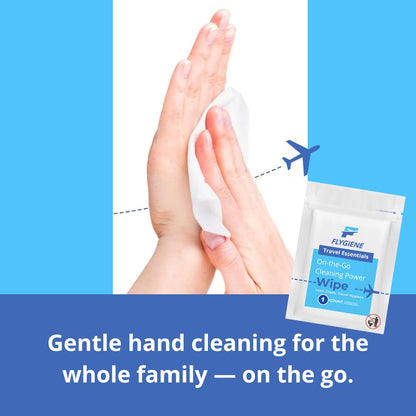 40 Count Sanitizing Wipes, 70% Alcohol, Individually Wrapped, Wet Wipes, Travel Size, Airplane Essentials