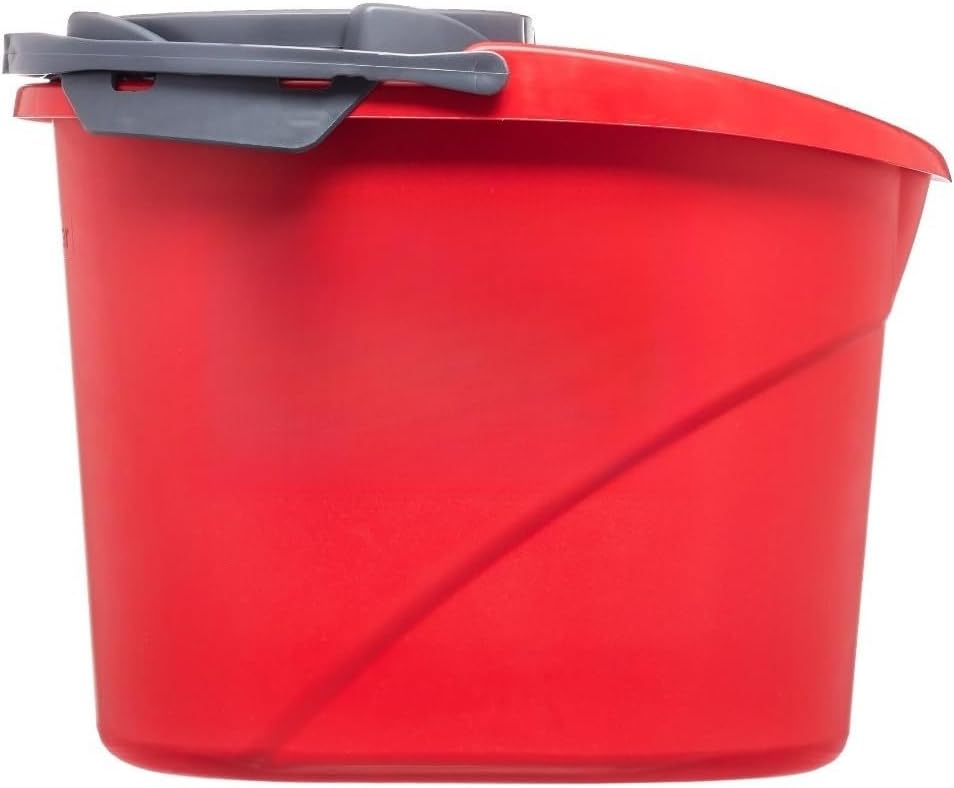 2.5-Gallon mop Bucket with Wringer, red
