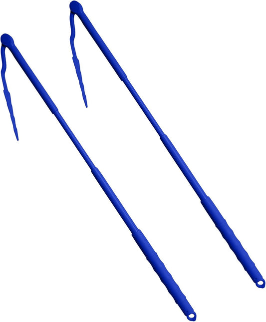 Yeebeny 2 Pcs Replacement Handles Compatible with Swiffer Duster Refill, 3 Ft Swiffer Handles Only, Extended Pole, Adjustable Length Removal Duty Duster Refills （Blue）