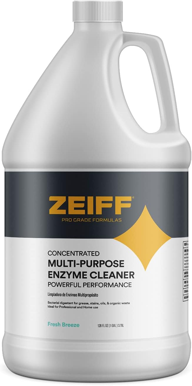 Zeiff Pro-Grade Multi-Purpose Probiotic Enzyme Cleaner - Powerful Cleaning & Odor Eliminating Formula For Professional & Home Surfaces - 32 Ounce - Fragrance Free