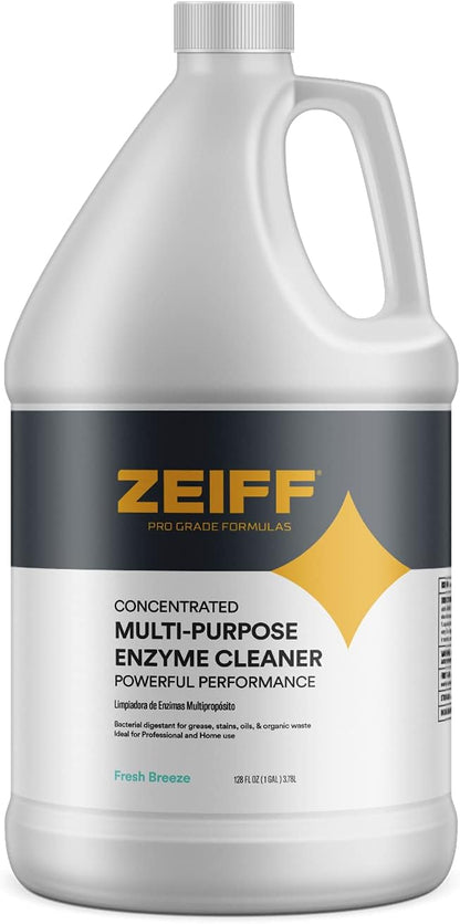Zeiff Pro-Grade Multi-Purpose Probiotic Enzyme Cleaner - Powerful Cleaning & Odor Eliminating Formula For Professional & Home Surfaces - 32 Ounce - Fragrance Free