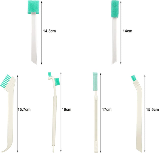 16 Pcs Small Household Cleaning Brushes, Deep Detail Crevice Cleaner Brush Crevice Cleaning Tool 8 in 1 Cleaner Brush for Small Holes Corner Space Keyboard Bottle Tile