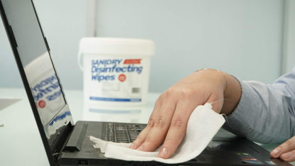 Rosmar SaniDry Disinfecting Wipes, 300 Count, EPA Approved, Unscented, White, Nonabrasive, Multi-Surface Cleaning Wipes, for Use in Health Facilities, Schools, Industrial, Household