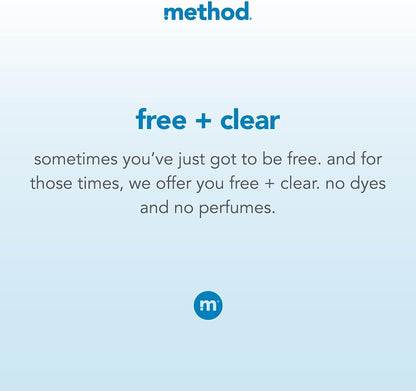 Method Dishwasher Detergent Packs, Fragrance Free + Clear, Dishwashing Rinse Aid to Lift Tough Grease and Stains, 30 Dishwasher Tabs per Package, (Pack of 4)