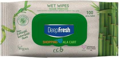 ShoppingAlaCart Multi-Purpose Cleaning Wipes for Home and Office, 100 Count Per Pack, Pop-Top, Resealable, 6-Pack (600 Total Wipes)