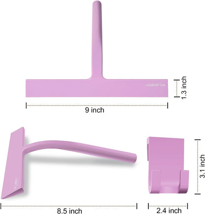 Shower Squeegee for Glass Doors, RICHMIRTH 11" Inch Width Silicone Rubber Blade Squeegee Window Cleaner Tool Squeegee for Shower Glass Doors Bathroom