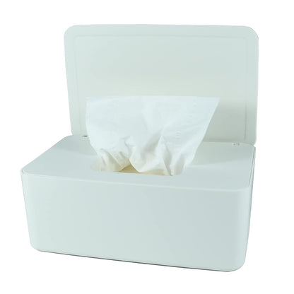 Diaper Wipes Dispenser, Baby Wipes Case, Baby Wipe Holder Keeps Diaper Wipes Fresh, Wipe Container with Non-Slip Feet (Black)