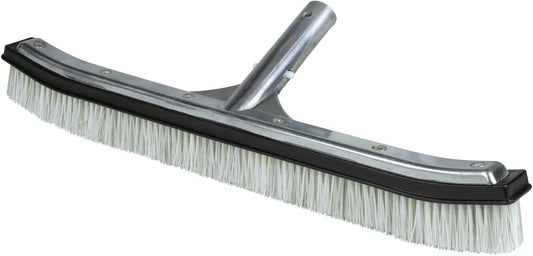 Poolmaster 5-Inch Stainless Steel Pool Algae Detail Brush, Heavy-Duty Aluminum Back, for Gunite Concrete Pools and Spas, Small Narrow Head for Corners, Steps and Tight Areas