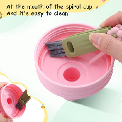 6pack Cleaner Brush Set, 3 in 1 Cup Lid Cleaning Brush and 7.6inch Straw Brush Crevice Cleaning Brush for Water Bottle Gap Lid(2style/6pcs)