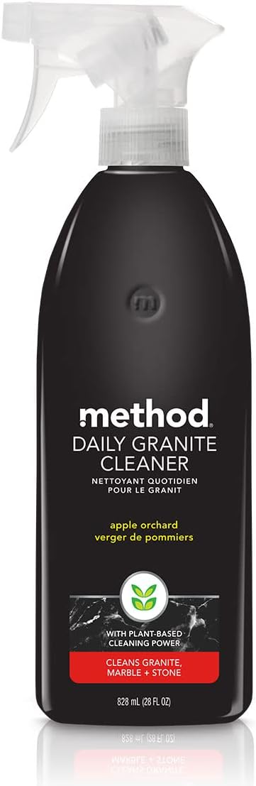 Method Daily Granite Cleaner, Apple Orchard, Set includes 68 oz. Refill and 28 oz. Spray Bottle, 28 Ounce Spray and 68 Ounce Refill