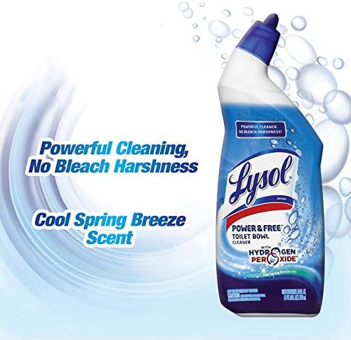 Lysol Toilet Bowl Cleaner Gel, for Cleaning and Disinfecting, Bleach Free, Ocean Fresh Scent, 24oz
