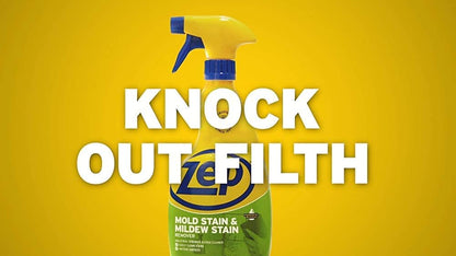 Zep Mold Stain and Mildew Stain Remover 1 Gallon (Case of 2) ZUMILDEW128 - Professional Strength No Scrub Formula