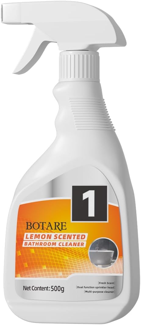 Bathroom Cleaner Spray - Removes Soap Scum, Hard Water Stains - All-Purpose Shower, Tub, Toilet, Tile, Sink and Fixtures Alternative with - Fresh Scent, 17.9 oz (3-Bottle Pack)
