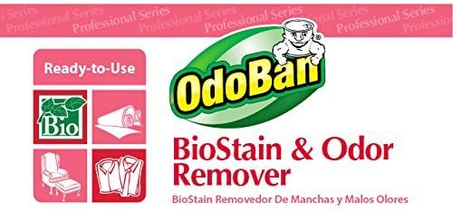 OdoBan Professional Cleaning and Odor Control Solutions, Ready-to-Use Biostain and Odor Remover, Made in the USA, 32 oz Spray Bottle and 1 Gallon