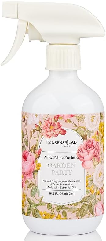 ‌M&SENSE Air & Fabric & Pet Odor Eliminator Spray - 16.9oz Large Size Natural Safe Air Freshener Rose Scented Deodorizer for Home Eliminates Smoke & Musty Smells, Ideal for ‌Dining Room Living Spaces