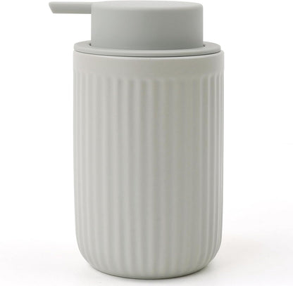 BosilunLife Dish Hand Soap Dispenser - Liquid Pump Soap Dispenser for Bathroom Decro 12oz Ceramic Kitchen Dish Dispenser with Rust-Proof Liquid Pump Modern Refillable Lotion Bottles